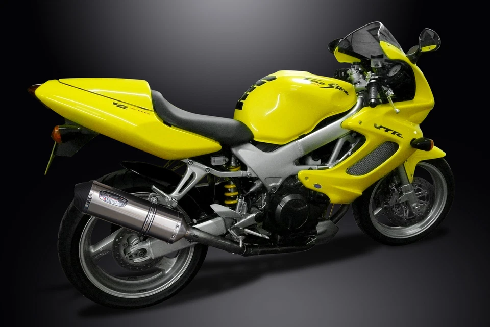 Kit de silenciador de escape de acero inoxidable XOval 13,5" Slip On Honda VTR1000F Superhawk 97-03 Foto 4 de 4