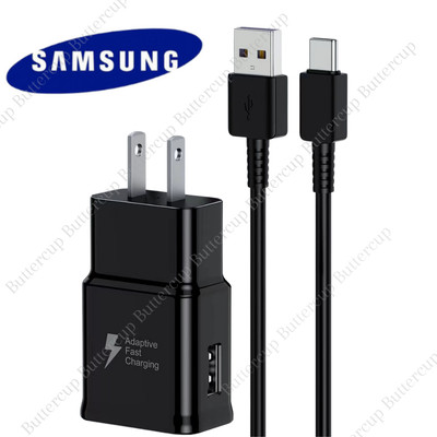 Adapter Fast Charger Type C With Phone Charging Cable For Samsung Galaxy Android