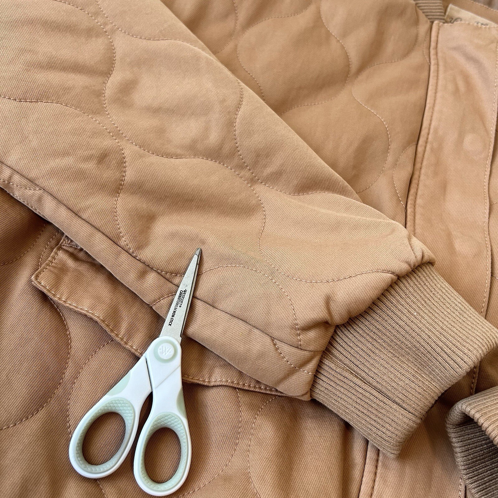 Universal Thread Tan Quilted Utility Jacket Women… - image 9