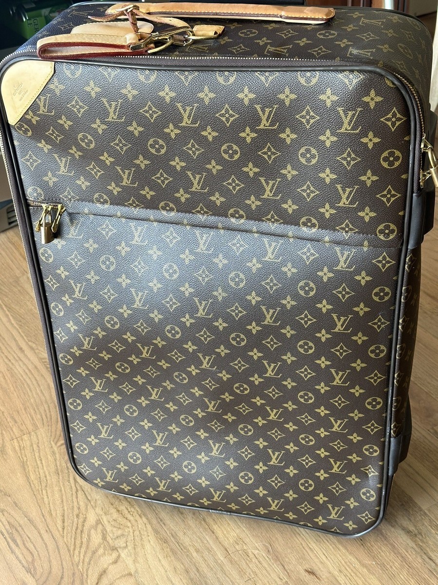 Louis Vuitton Rolling Luggage Suitcase With Handle Monogram Brown—27x18x10 