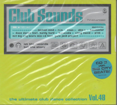 Club Sounds Vol.48 NEU 3CDs Guru Josh Jackson Paffendorf Rosenstolz Craig David 