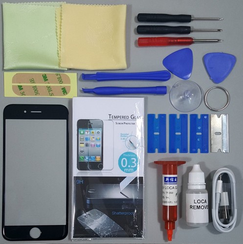 Apple iPhone 7 Schermo DI SOSTITUZIONE VETRO Anteriore Sostituzione  Riparazione Kit Nero | eBay