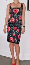 Dolce & Gabbana Sleeveless Floral-Print Silk Midi Dress 38 IT (2 -4 US)
