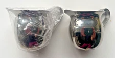 2 Vollrath 3oz Stainless Steel Bell Creamer Syrup 46003