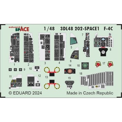 EDUARD 3DL48202 SPACE F-4C SPACE 1/48 (HOBBY 2000 / ACADEMY)
