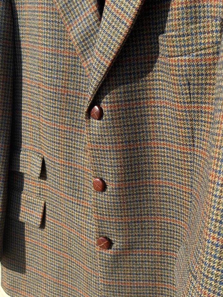 VTG Westbury Lambswool and Cashmere men Sport Coat Blazer Tweed Houndstooth 54R - Image 3 of 4