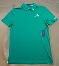 4 Aces EXTRACURRICULAR Golf Polo Shirt NEW Large Logo NWT Green League