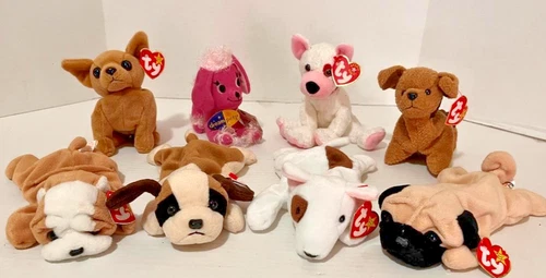 TY Beanie Babies Lot 8 – Vintage 'How much is that Doggie in the window"