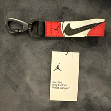 Jordan 1 Trophy Room Key Holder Lanyard Chicago color way Keychain