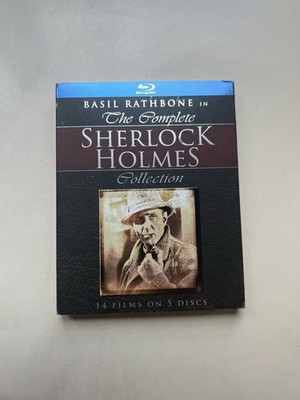 The Complete Sherlock Holmes Collection 5-Disc Blu-Ray Set Basil Rathbone