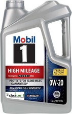Mobil 1 Extended Performance High Mileage 0W-20 Full Synthetic Motor Oil 5 Quart