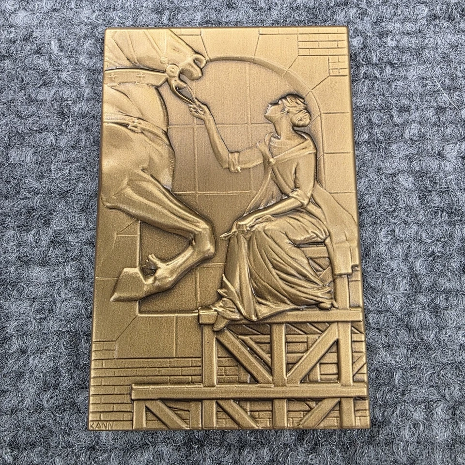 Brookgreen Gardens Bronze Plaque 2010 - Horse Woman Anna Hyatt Huntington w/ St - Image 3 of 4