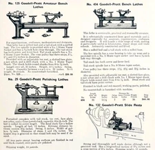 1922 N.T. Bushnell Bench Lathes Tool Advertisement Catalogue Hardware DWA21