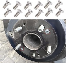 12PCS Stainless Steel Brake Disc Rotor Screws, Brake Rotor Bolt, Color: 12PCS