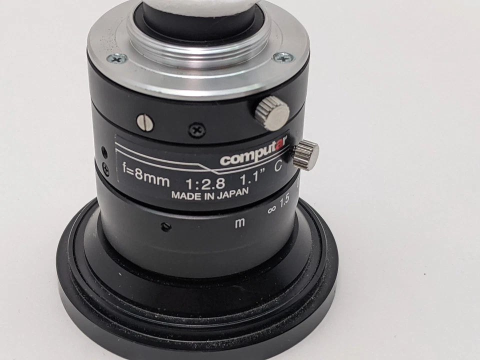 Computar 8mm F2.8 1.1" C-Mount Lens Manual Iris & Focus Lock - Image 3 of 4