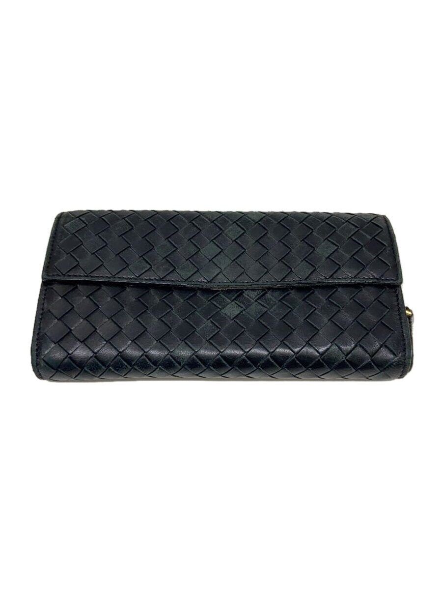 BOTTEGA VENETA 150509 V0013 1000 長財布 黒 BOTTEGA VENETA Long Wallet Leather Black Mens 150509 V0013
