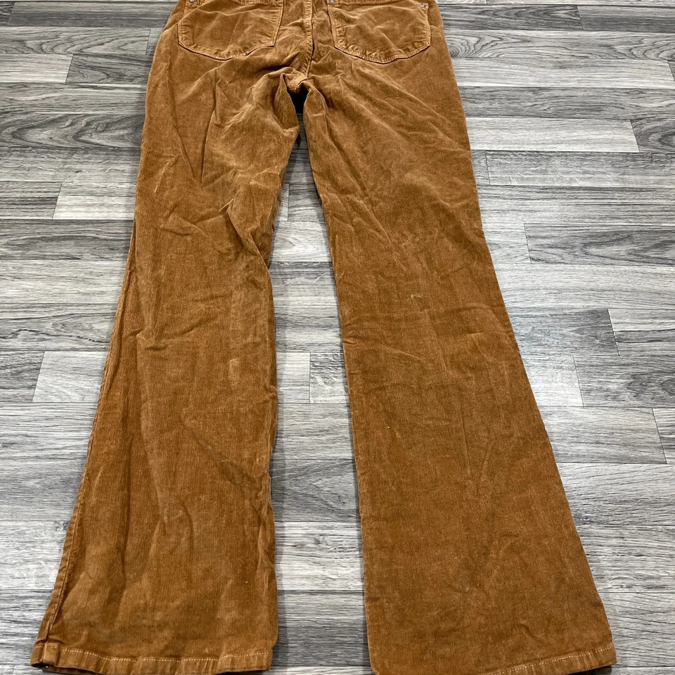 Pantalones de pana marrón tiro alto elásticos corte bota NYDJ para mujer talla 8 Foto 4 de 4