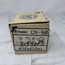 EGS APPLETON EMERSON 1/2" D/C BUSHED ZINC NIPPLES - Box of 50 - Part # CN-50
