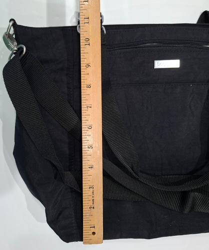 Baggallini Laptop Tote Bag Black Handles Crossbody Strap Pockets - Picture 13 of 16