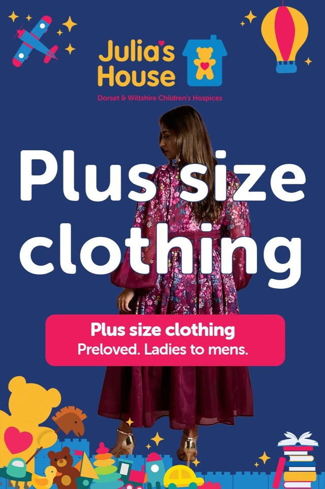 Plus sized clothing | £1 Starts! | Support Julia's House Hospice