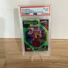 Panini 2024 Prizm Jayden Daniels Rookie Gear Neon Green Pulsar RG-JDS PSA 9