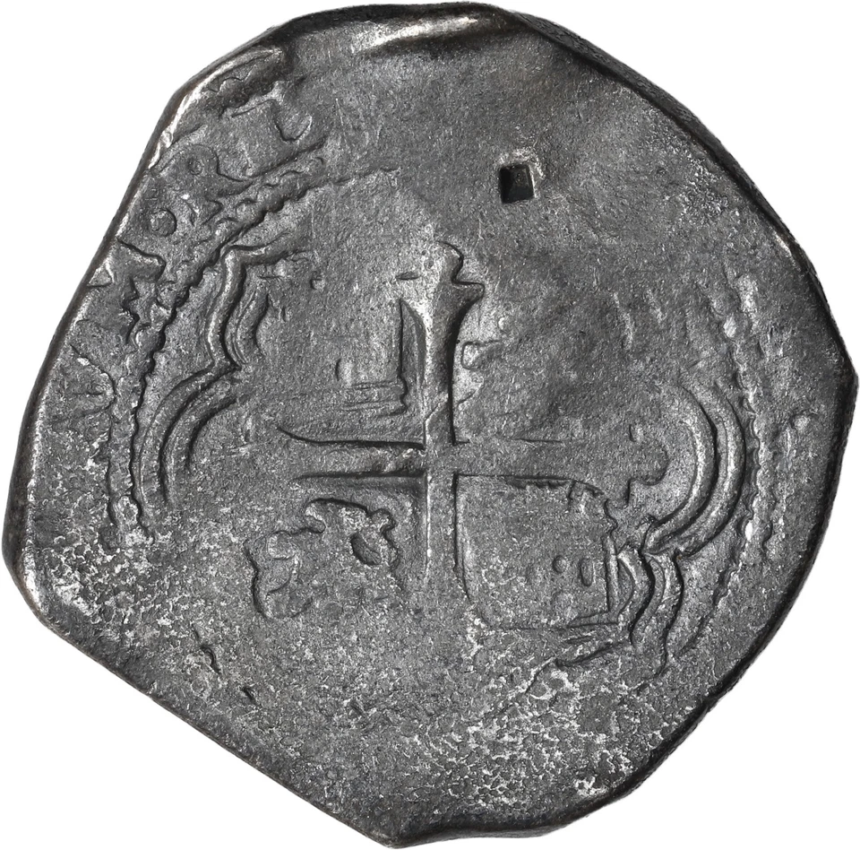 MEXICO, Mexico City, cob 8 reales, 1655 P, punchmark from circulation in Asia - Image 2 of 3