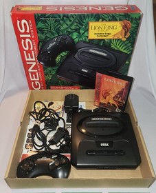 SEGA Genesis 16-Bit System Lion King Pack CIB MK-1631 - MK-1945 Excellent