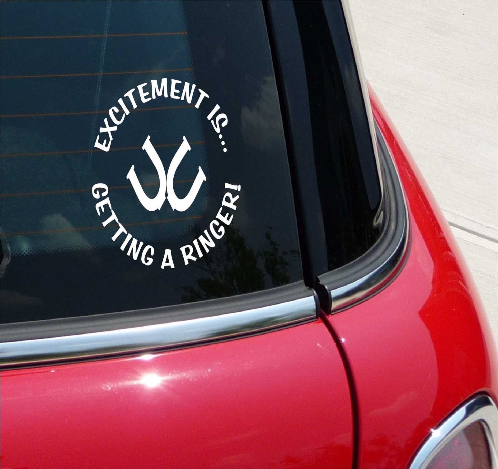 Vibrant Horseshoe Pitching Decal Sticker for Sports Enthusiasts