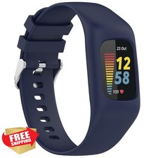 Juaupepo Silicone Band w/ Case for Fitbit Charge 6/5/4/3