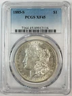 1885 S Morgan Silver Dollar PCGS XF-45