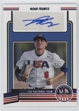 2023 Panini USA Baseball Stars & Stripes Noah Franco #18U2-NF Auto 01x1