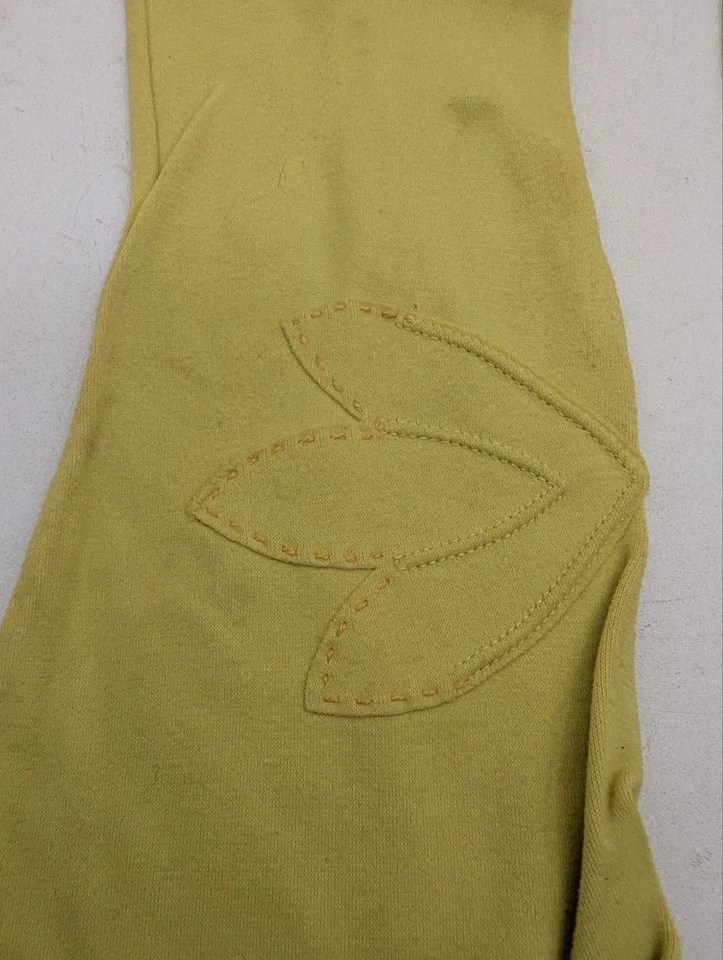 Hansen Vintage Años 50 Amarillo Pastel Verde Talla 7 Rayón Fallout Atómico AN36-6 Foto 3 de 4