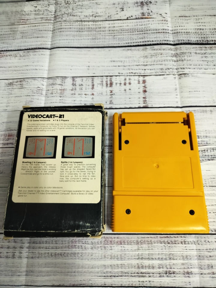 Fairchild Channel F Videocart Number 21 Bowling Vintage 1978 Game Cartridge - Image 2 of 2
