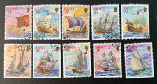 JERSEY USED #941-50 Complete set of 10 *2000* Sailing Ships