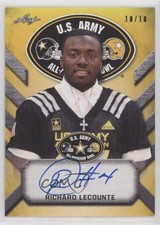 2017 Leaf Metal US Army All-American Bowl Yellow 10/10 Richard Lecounte Auto ni4