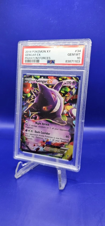 2014 Pokemon XY Gengar EX #34 Phantom Forces 34/119 GEM MINT PSA 10 - Image 2 of 4