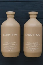 SAND + FOG (2-PK!) "VANILLA SUGAR" Shower Gel & Body Wash - JUMBO! - 32 Oz. EA