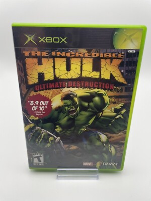 Incredible Hulk: Ultimate Destruction (Microsoft Xbox, 2005) No Manual - Tested!