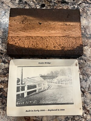 Rockwood PA * Bridge Over B&O Railroad  Copy 1915 * Somerset Co.-Piece of Bridge