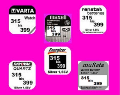 +Wählen Sie aus 6 Herstellern ihren Batterietyp & die Stückzahl von 315 bis 399 