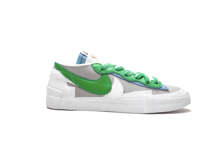 SACAI X NIKE Autentico blazer uomo Nike x Sacai sneaker bassa bianco grigio verde taglia US 8 5