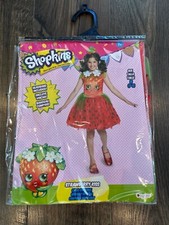 NEW Shopkins Strawberry Kiss Child's Kid's Halloween Costume, Size: M 7/8