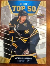 19-20 UD Allure Hockey Rookie Top 50 T50-36 Victor Olofsson