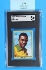 1968-69 PELE MIRA TUTTI I CALCIATORI REGALO BACK SGC 5 TOP POP CARD-143