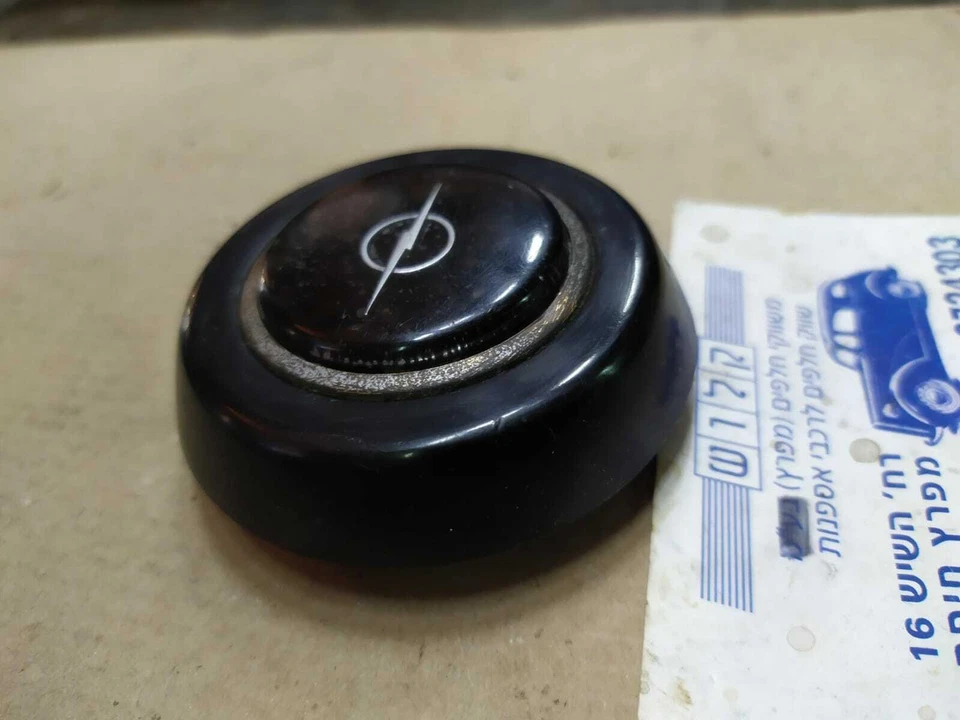 OPEL Kdett, Rekord, Manta, botón de bocina del volante, pulsador, vintage Foto 3 de 4