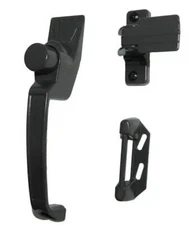 Screen Door Handle Set Latches Push Bottom Handles Lock Inside Aluminum Bronze