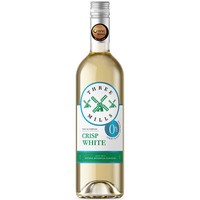 Three Mills Non Alcoholic Crisp White Wine 0% | 6x75cl | Free Delivery