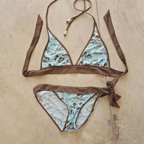 Traje de Baño lunares Aqua para De mujer