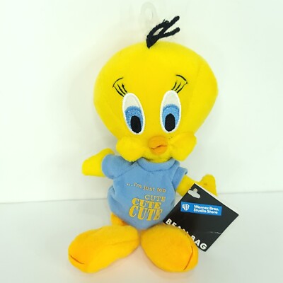 Tweety Bird I'm Just Too Cute Bean Bag Plush Warner Bros Studio