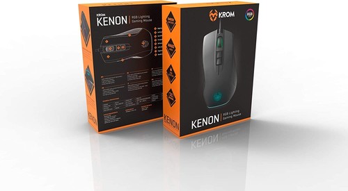 Krom Kenon Gaming Mouse, RGB Lightning ,5 DPI Levels, Black, NXKROMKENON - BNIB - Picture 9 of 9